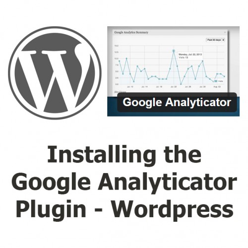 Install Google Analyticator in WordPress