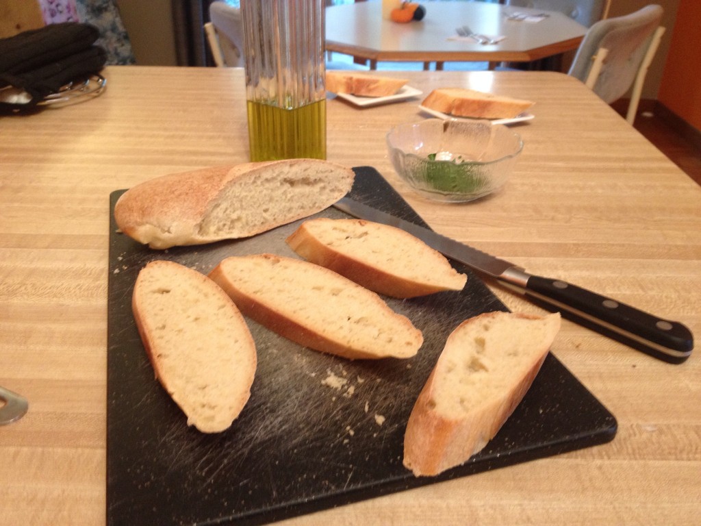 How to make fresh home made baguette loaves.