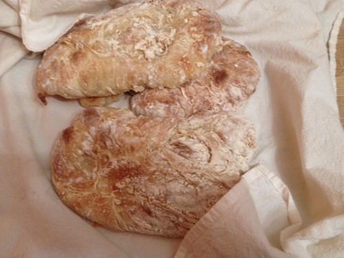 Ciabatta Bread loaves are a classic choice for pannini sandwiches.