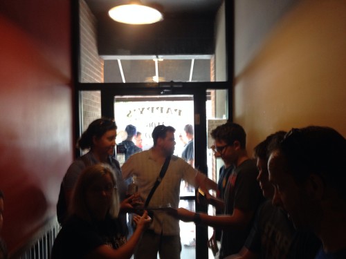The line inside at Pappy's Smokehouse