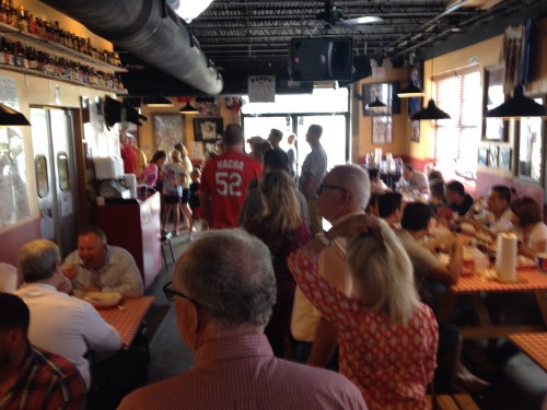 The line inside of Pappy's Smokehouse