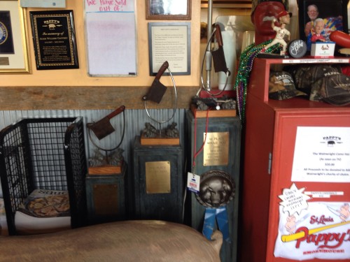 Trophies at Pappy's Smokehouse