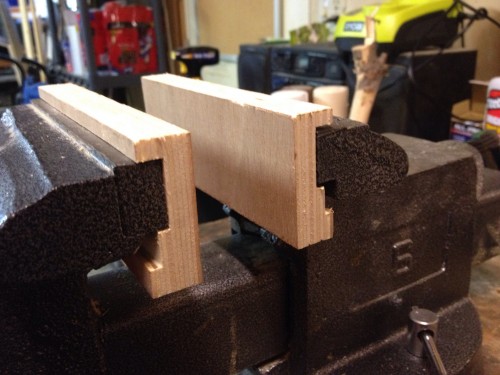 Bench vise jaw pads held on to the vise with magnets and channels