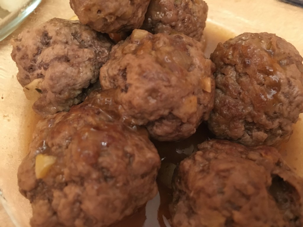Sweet Teriyaki Sauce over Meatballs (AIP)