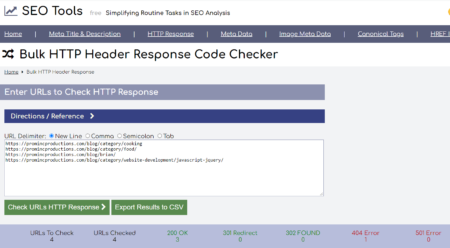 Bulk HTTP Header Response Tool