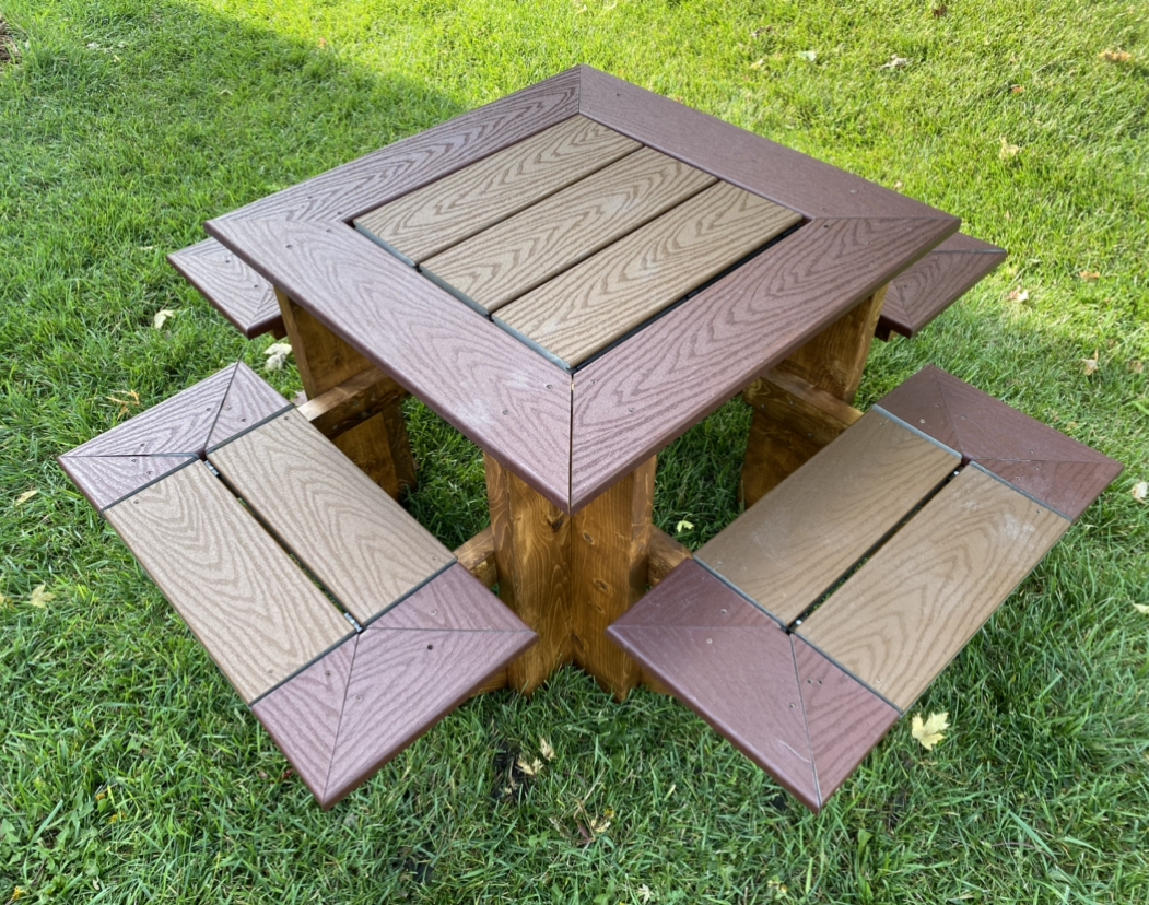DIY Square Kids Picnic Table Project Plan Brian Prom Blog
